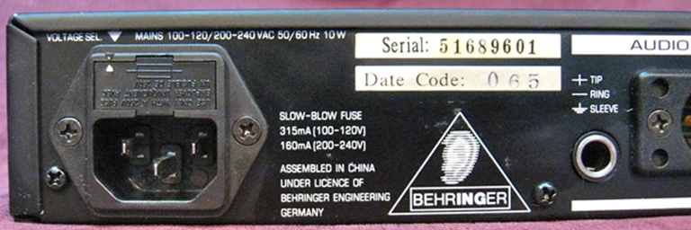 Picture of Behringer MDX 2100 composer