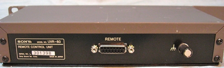 Picture of Sony UVR60 TBC Remote control