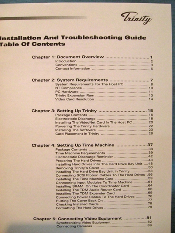 Picture of Trinity Installation & Troubleshooting Guide Volume 2 V 2.1