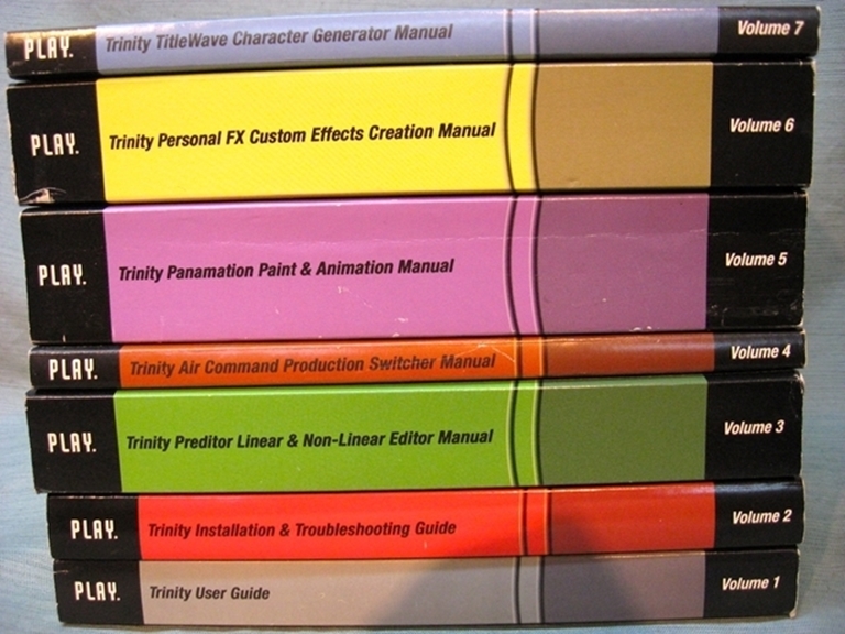 Picture of Trinity Title Wave Character Generator Manual, Volume 7 V 2.1