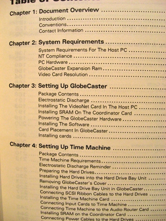 Picture of GlobeCaster Manuals Set of 4