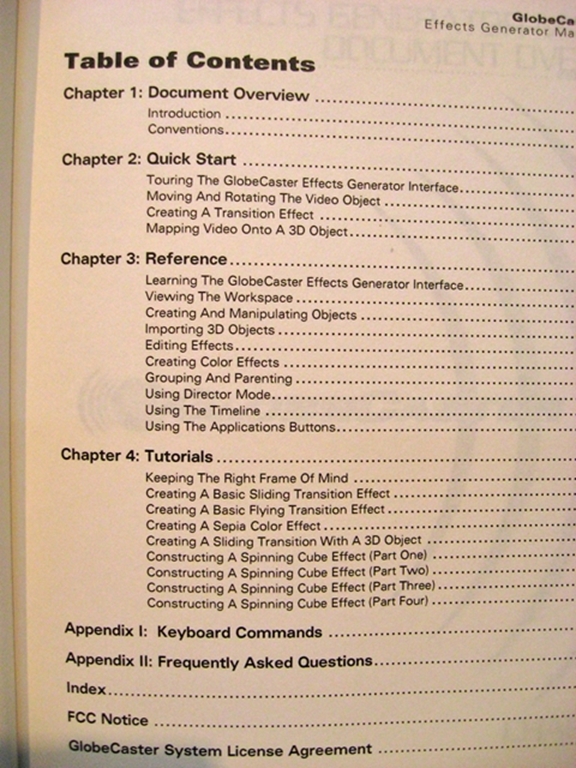 Picture of GlobeCaster Manuals Set of 4