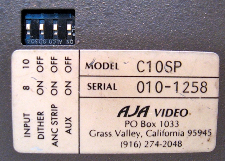 Picture of AJA Model C10SP SMPTE 259M Serial~ Parallel Transcoder