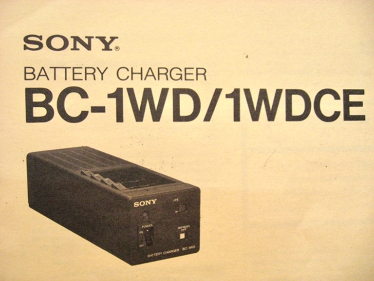 Picture of Sony BC-1WD/1WDCE Operation and Maintenance Manual 1st Edition (Revised 1)