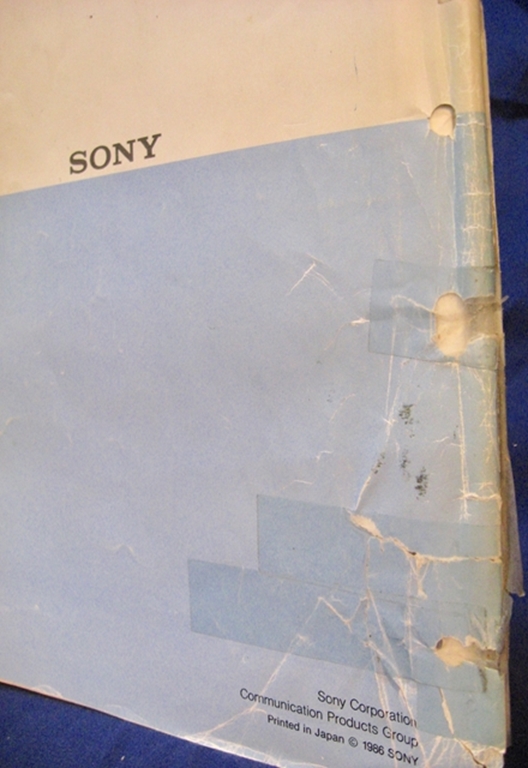 Picture of Sony BVE-900 Information Manual