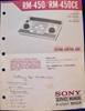 Afbeeldingen van Sony RM-450/RM-450CE Service Manual pn9-955-069-01