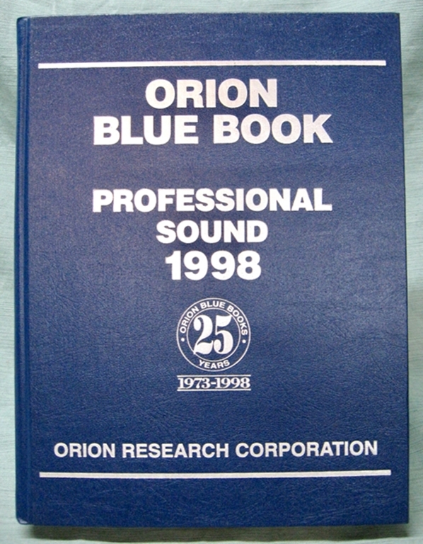 Picture of Orion Blue Book: 1998 Professional Sound