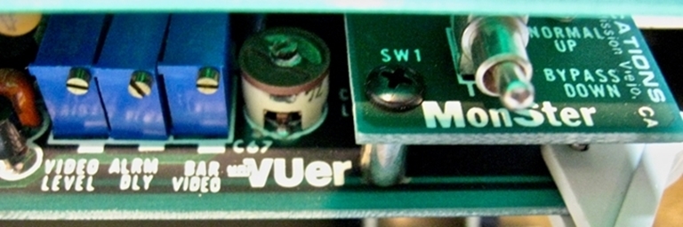 Picture of UNIVUER Audio Metering System over Composite Video signals.