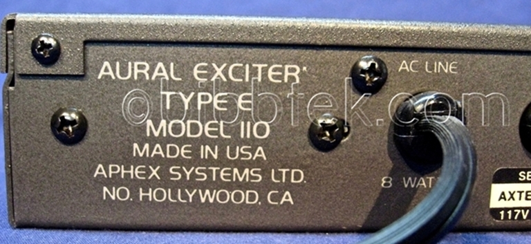Afbeelding van Aphex Aural Exciter, Model 110, Type E. sn02158
