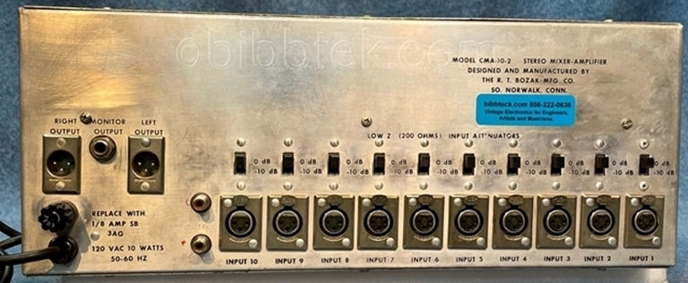 Image sur Bozak CMA10-2, Stereo 10 channel.  SOLD Out.