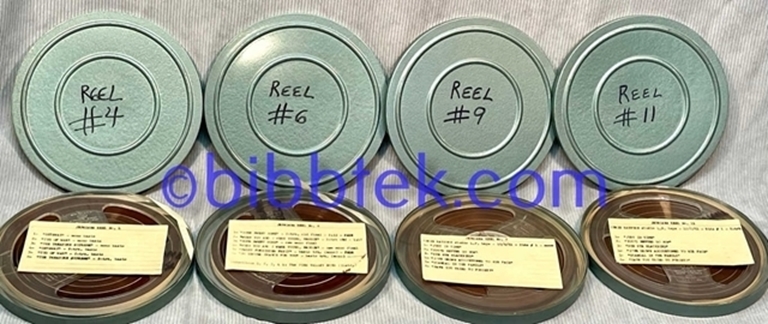 Picture of Jepalana Studio Masters,  35 7" reels from Associated Recording Studios.