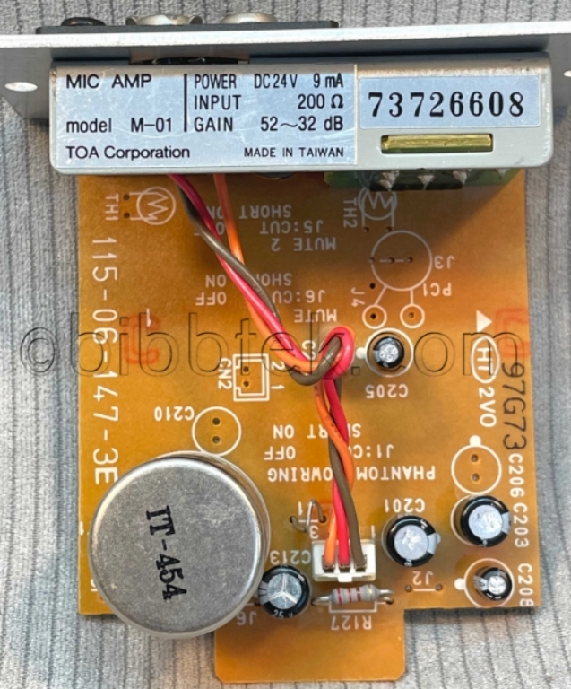 Image sur TOA Model M-01 Microphone Input Module with Screw Terminals.
